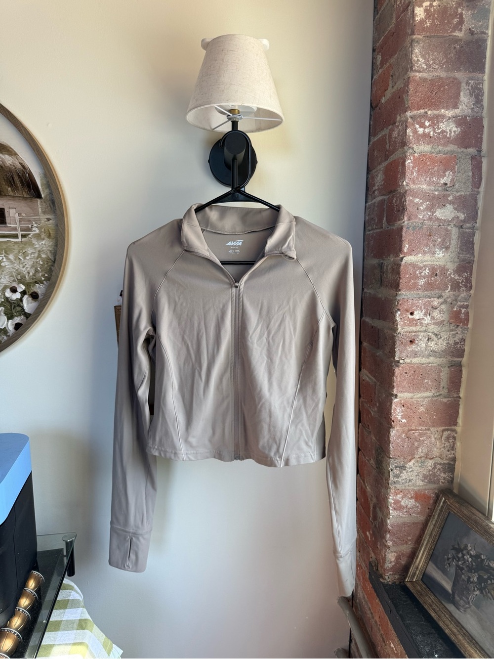 Avia Taupe Zip-Front Active Jacket
